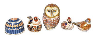 Lot 312 - Royal Crown Derby Paperweights, including an...