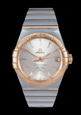Lot 2402 - Omega: A Steel and Rose Gold Automatic...