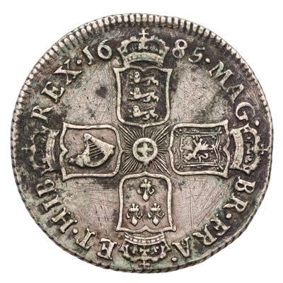 Lot 35 - James II, Shilling 1685, (Bull 760, ESC 1068,...