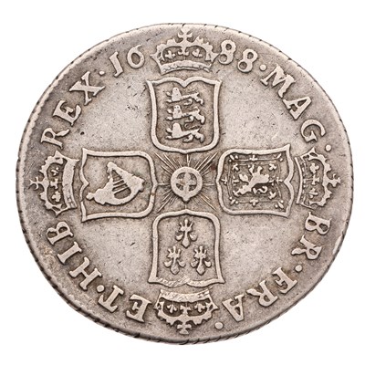 Lot 36 - James II, Shilling 1688, (Bull 771, ESC 1073,...
