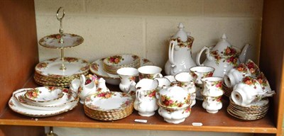 Lot 190 - A Royal Albert 'Old Country Roses' part tea and coffee service