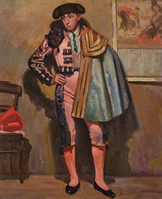 Lot 555 - * J B (20th Century) Torero Signed and dated...
