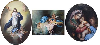 Lot 1083 - After Raphael Madonna and child with St. John...