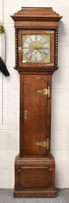 Lot 1351 - An Oak Thirty Hour Quarter Striking Longcase...