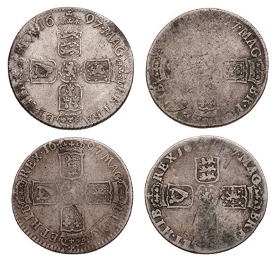 Lot 44 - Assorted William III Shillings, all 1697...