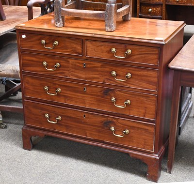 Lot 1298 - A George III Mahogany Chest of Drawers,...