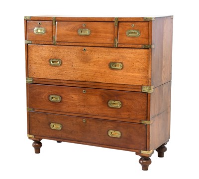 Lot A Late 19th Century Mahogany and Brass-Bound...