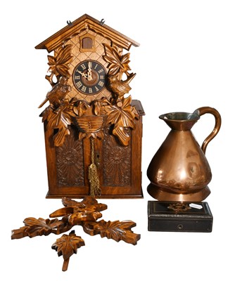 Lot 375 - A Black Forest Cuckoo Wall Clock, together...