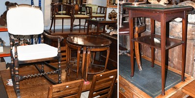 Lot 1311 - A Walnut Nest of Five Occasional Tables,...