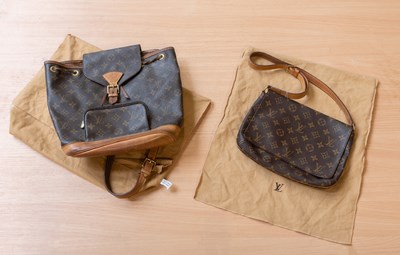 Lot 1206 - A Louis Vuitton Backpack, in brown LV...