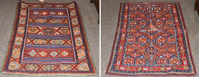 Lot 1105 - Kashmiri Chainstitch Rug, the indigo field...