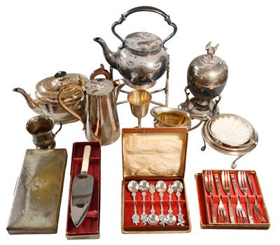 Lot 384 - A Collection of Silver Plated Items, including...