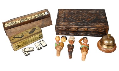 Lot 378 - A Small Collection of Games including dominos,...