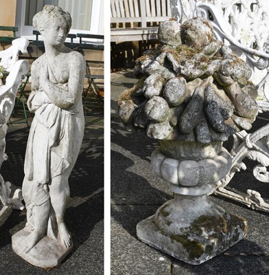 Lot 1219 - A Composition Garden Statue of a Classical...