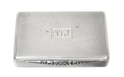 Lot 2064 - An Elizabeth II Silver Snuff-Box