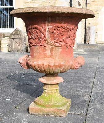 Lot 1238 - A Composition Campana Style Urn, with egg and...