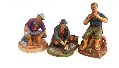 Lot 216 - Three Royal Doulton figures, 'Beachcomber', 'Bon Appetit' and 'Dreamweaver'