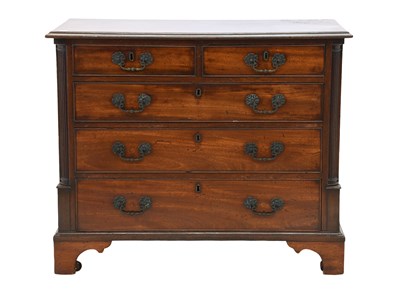 Lot A George III Mahogany Straight-Front Chest of...