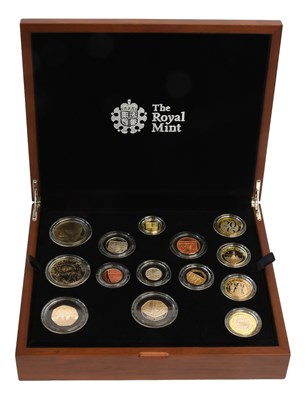 Lot 268 - UK Premium Proof Set 2015; 14 coin set,...