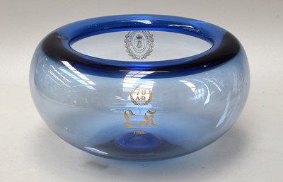 Lot 4 - A Royal Copenhagen Blue Glass Bowl designed by...