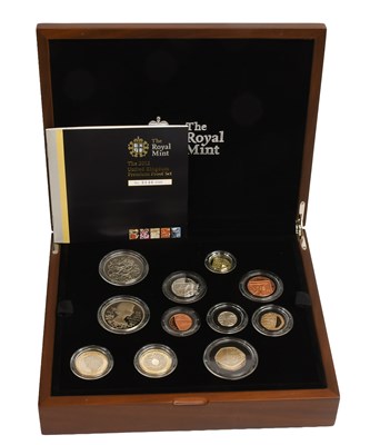 Lot 256 - UK Premium Proof Set 2012; 11 coin set,...