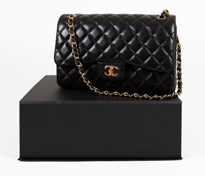 Lot 1036 - Chanel, a Jumbo Classic Double Flap Handbag,...