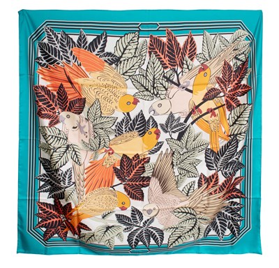 Lot 1060 - Hermes Silk Carré Géant 140 Shawl, 'Les...