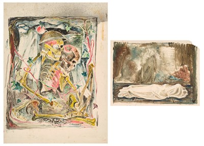 Lot 446 - Charles Murray (1894-1954) Scottish "Air Raid"...