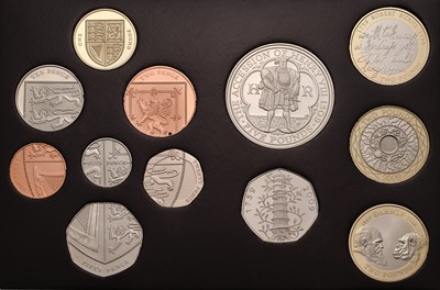 Lot 250 - 2009 UK Executive Proof Set, 12 coins from...