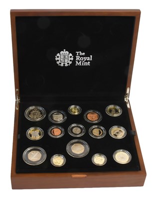 Lot 263 - UK Premium Proof Set 2014; 15 coin set,...