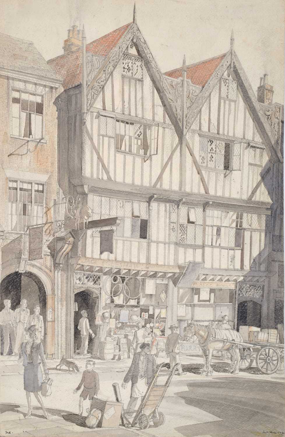 Lot 415 - Fred Cecil Jones RBA (1891-1956) "York" Signed,...