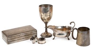 Lot 173 - A Collection of Assorted Silver, including a...