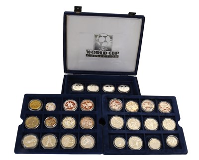 Lot 328 - Assorted Football Themed Silver Proof Coins,...