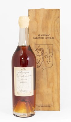 Lot 3110 - Baron de Lustrac 1954 Vintage Armagnac (one...