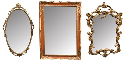 Lot 1320 - A Stained and Parcel-Gilt Rectangular Hanging...
