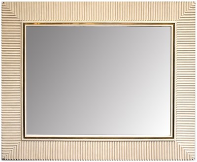 Lot 1321 - A Large Rectangular Modern Hanging Mirror,...