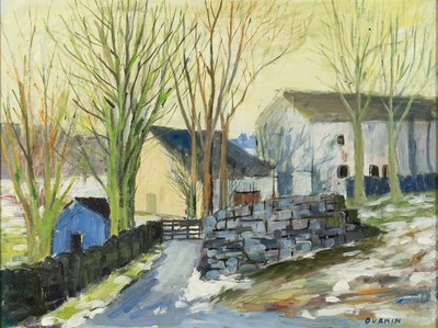 Lot 1133 - Tom Durkin (1928-1990) Last of the Winter snow...
