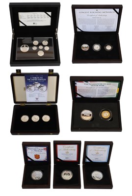 Lot 370 - Assorted Silver Proof Commemorative Sets,...