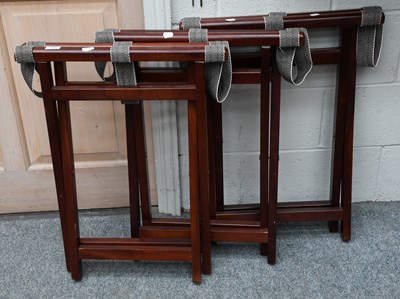 Lot 1367 - Three Modern Folding Luggage Stands