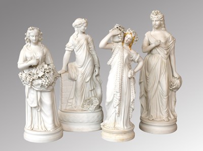 Lot 20 - An Assembled Set Four Parian Figures, 19th...