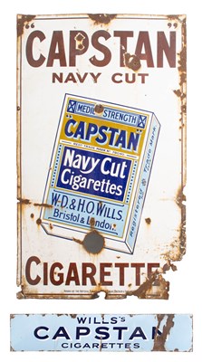 Lot 3076 - Capstan Navy Cut Cigarettes Enamel Adverting Sign