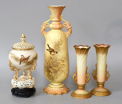 Lot 22 - A Collection of Royal Worcester and Grainger &...