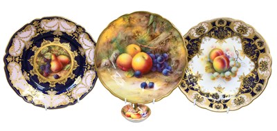 Lot 185 - A Royal Worcester Porcelain Plate, by Horace...