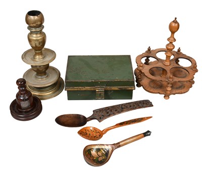 Lot 322 - A Collection of Wooden Items and...