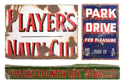 Lot 3082 - Park Drive - For Pleasure Enamel Advertising Sign