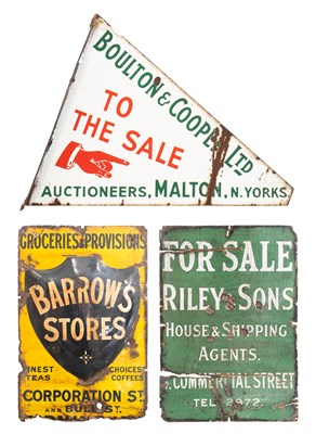 Lot 3074 - Barrows Stores Enamel Advertising Sign