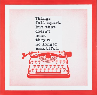 Lot 1101 - WRDSMTH (Contemporary) American "Things fall...