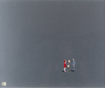 Lot 1115 - Dylan Izaak (b.1971) "Man with Flower"...