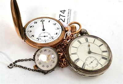 Lot 274 - Three pocket watches