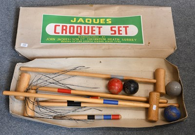 Lot 208 - A Jacques Croquet Set